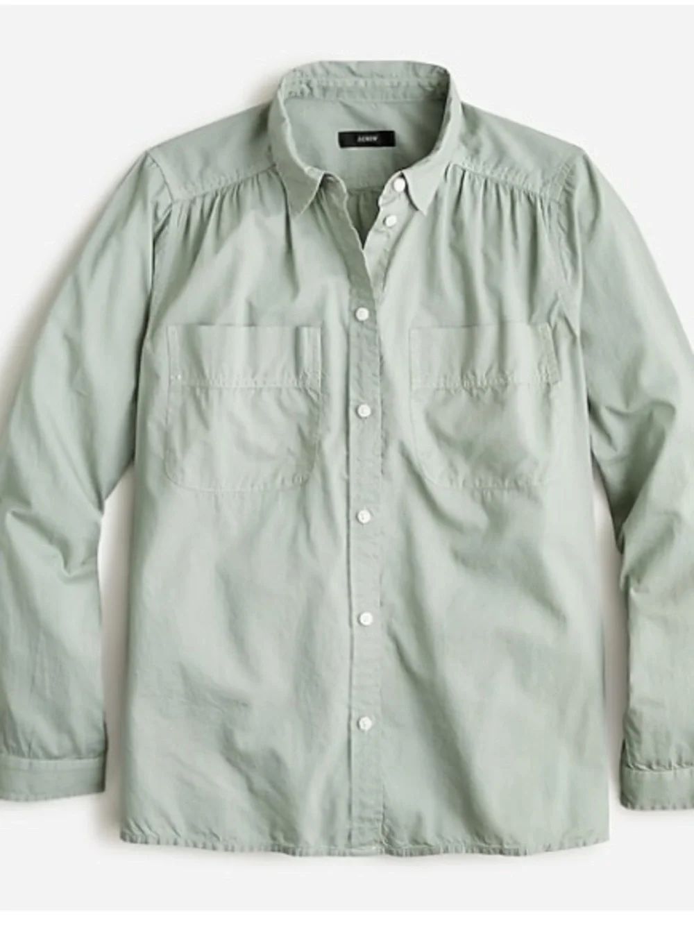 J.Crew NWT Garment-dyed cotton poplin utility shirt 14